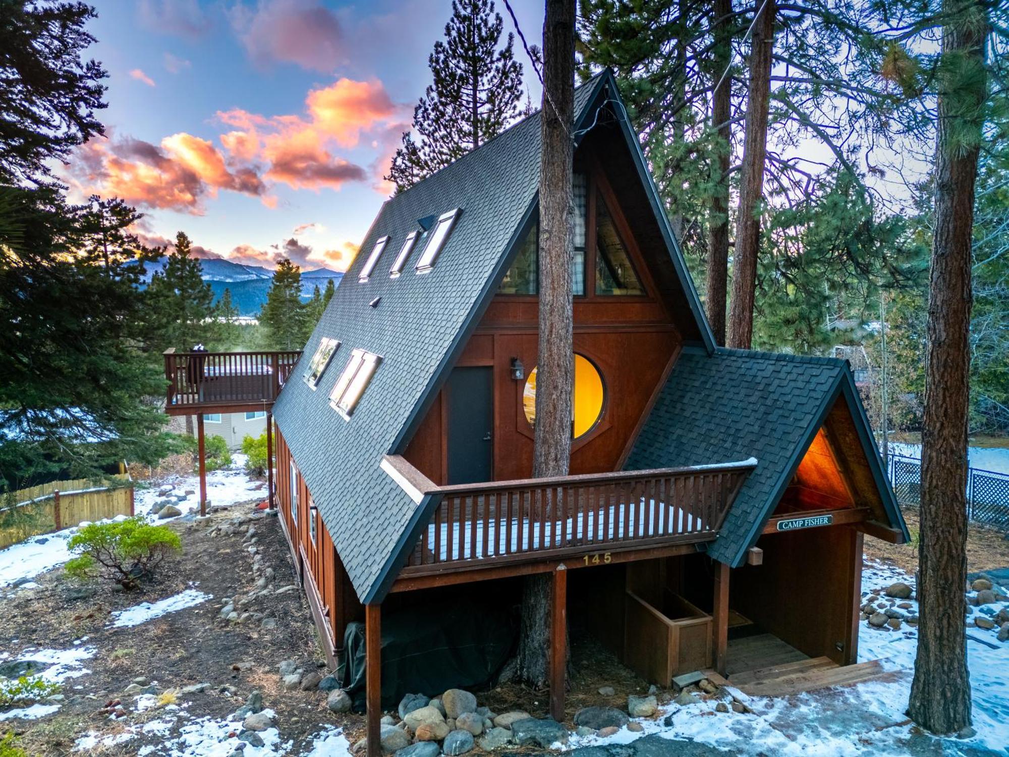 A-Frame Cabin With Hot Tub & Close To Lake Tahoe Tahoe City Bagian luar foto