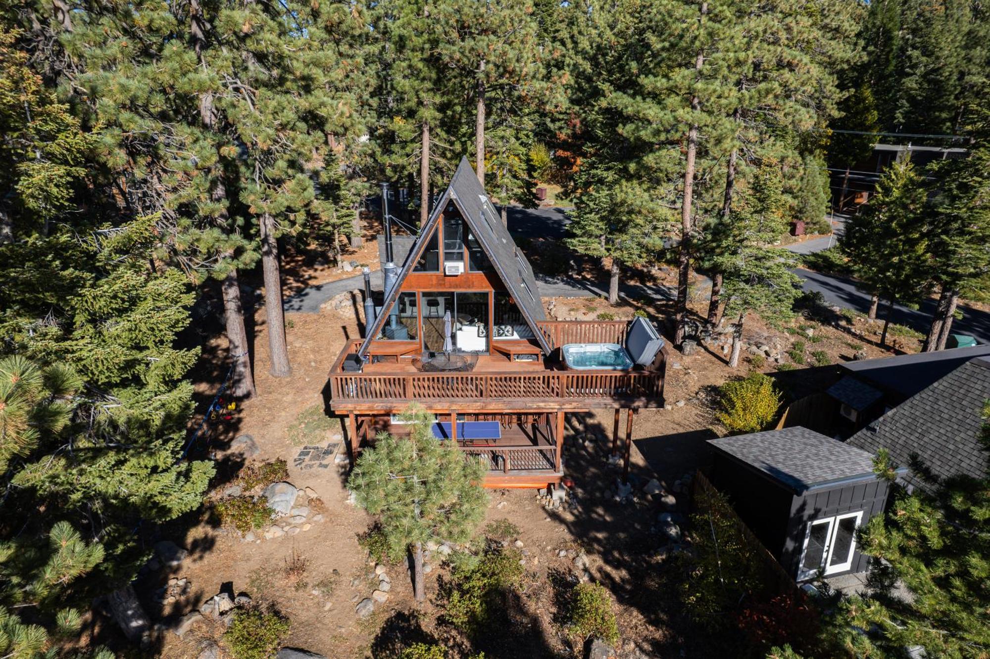 A-Frame Cabin With Hot Tub & Close To Lake Tahoe Tahoe City Bagian luar foto